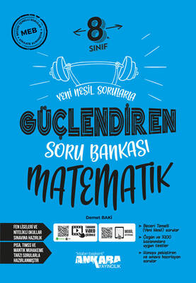 Ankara Yayıncılık 8.Sınıf LGS Paragraf Matematik Türkçe Fen İnkılap İngilizce Din Güçlendiren Soru Bankası 7′li Kitap Seti