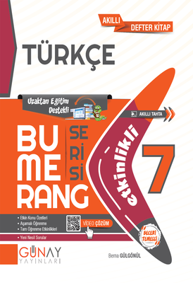 Günay Yayınları 7. Sınıf Bumerang Türkçe Etkinlikli Kitap