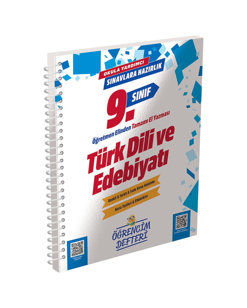 3158- 9.Sınıf Türk Dili Edebiyatı Öğrencim Defteri