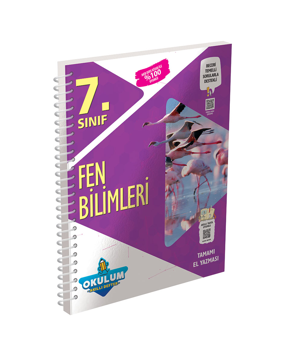 3573 7. Sınıf Fen Bilimleri Okulum Akıllı Defter