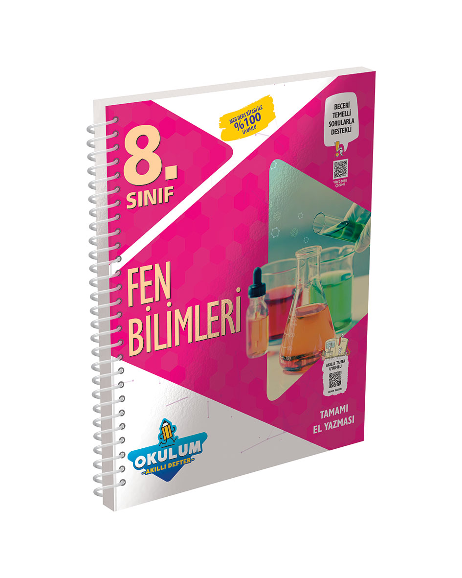 3583 8. Sınıf Fen Bilimleri Okulum Akıllı Defter