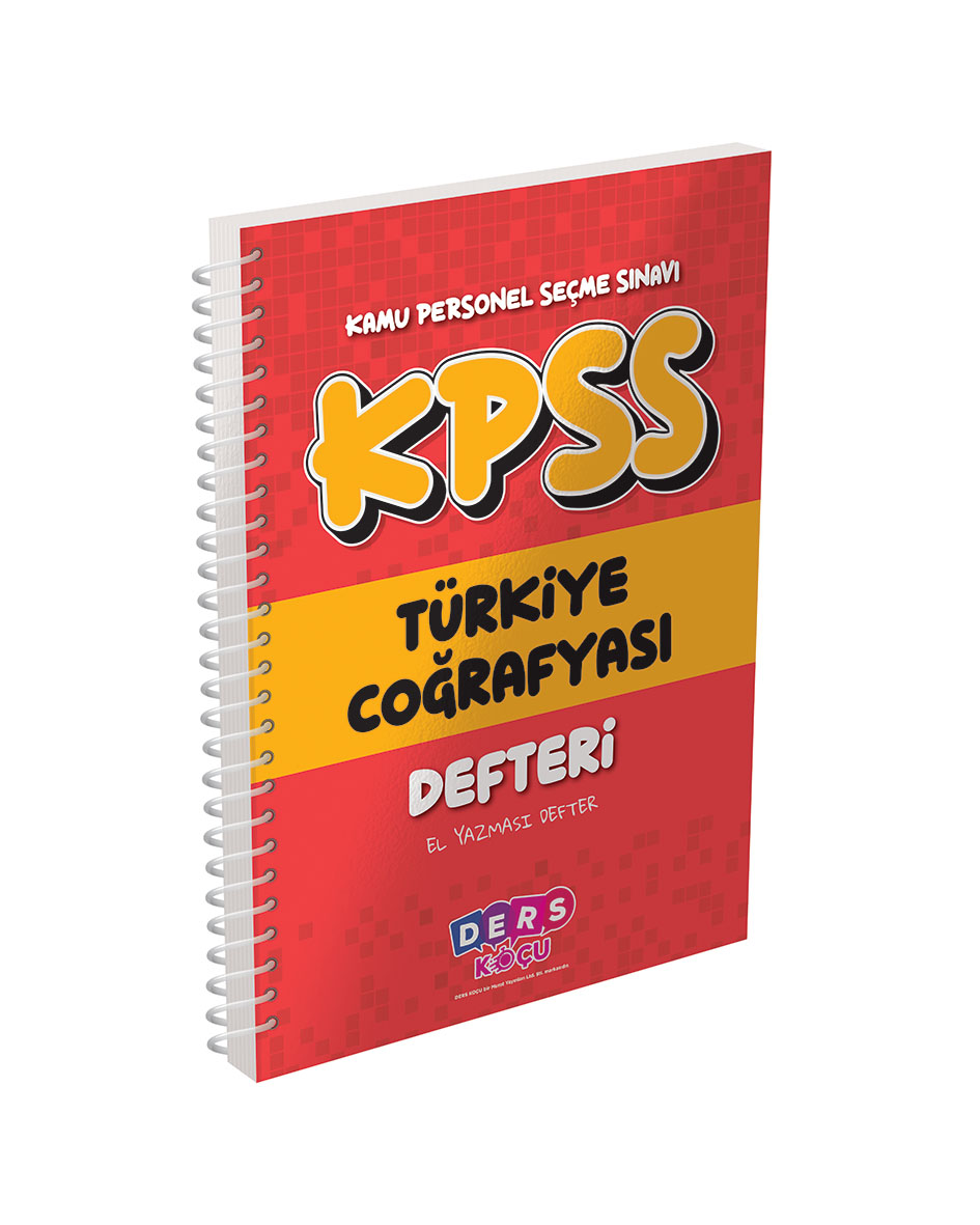 4033 KPSS Türkiye Coğrafyası Defteri DK