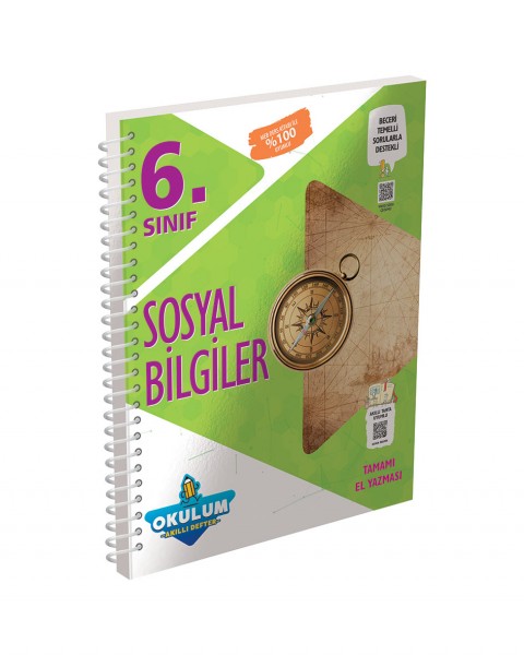 3564 6. Sınıf Sosyal Bilgiler Okulum Akıllı Defter