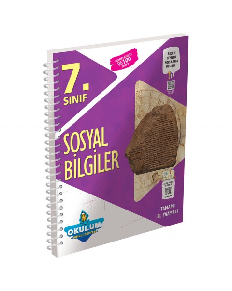 3574 7. Sınıf Sosyal Bilgiler Okulum Akıllı Defter