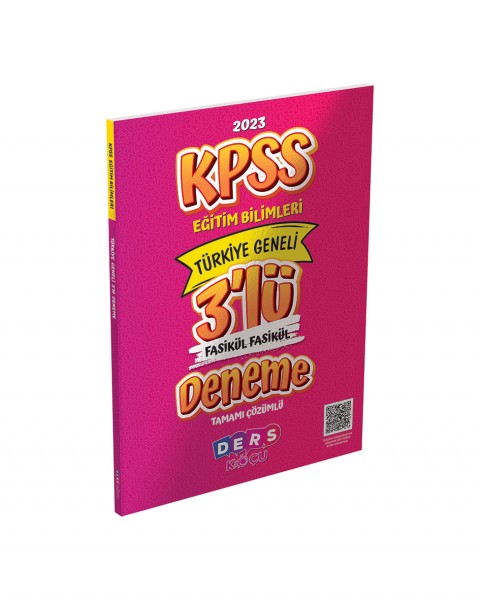 4014 KPSS Eğitim Bilimleri 3 Lü Fasikül Fasikü Dk